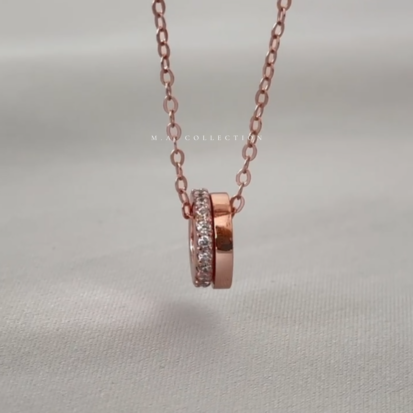 Customized Engraving Rings Necklace