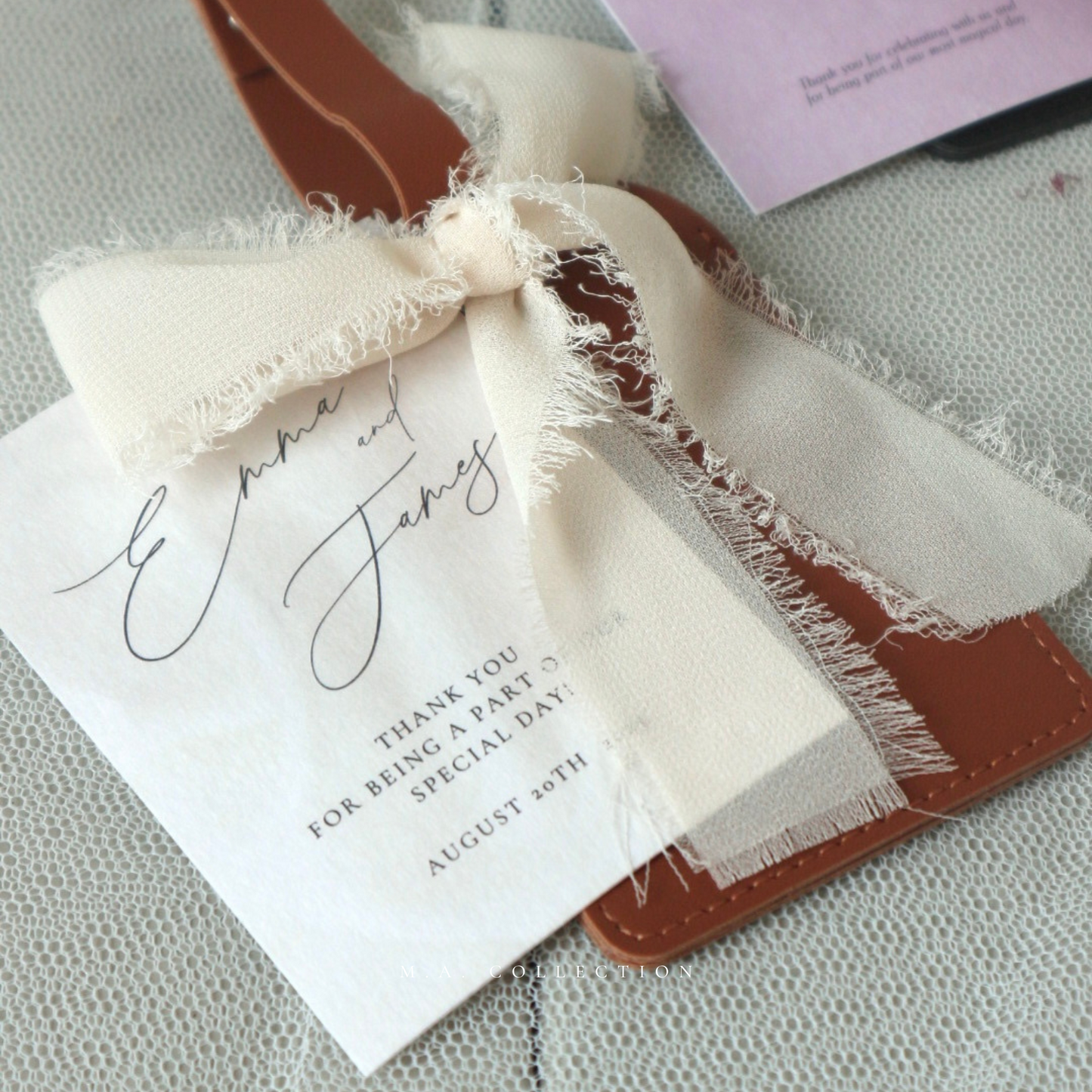 Leather Luggage Tag