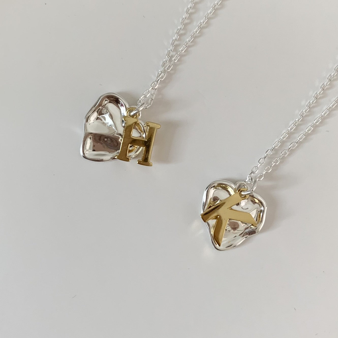 Love 心心字母頸鏈