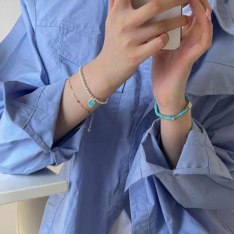 Tiffany blue心心925銀手鏈