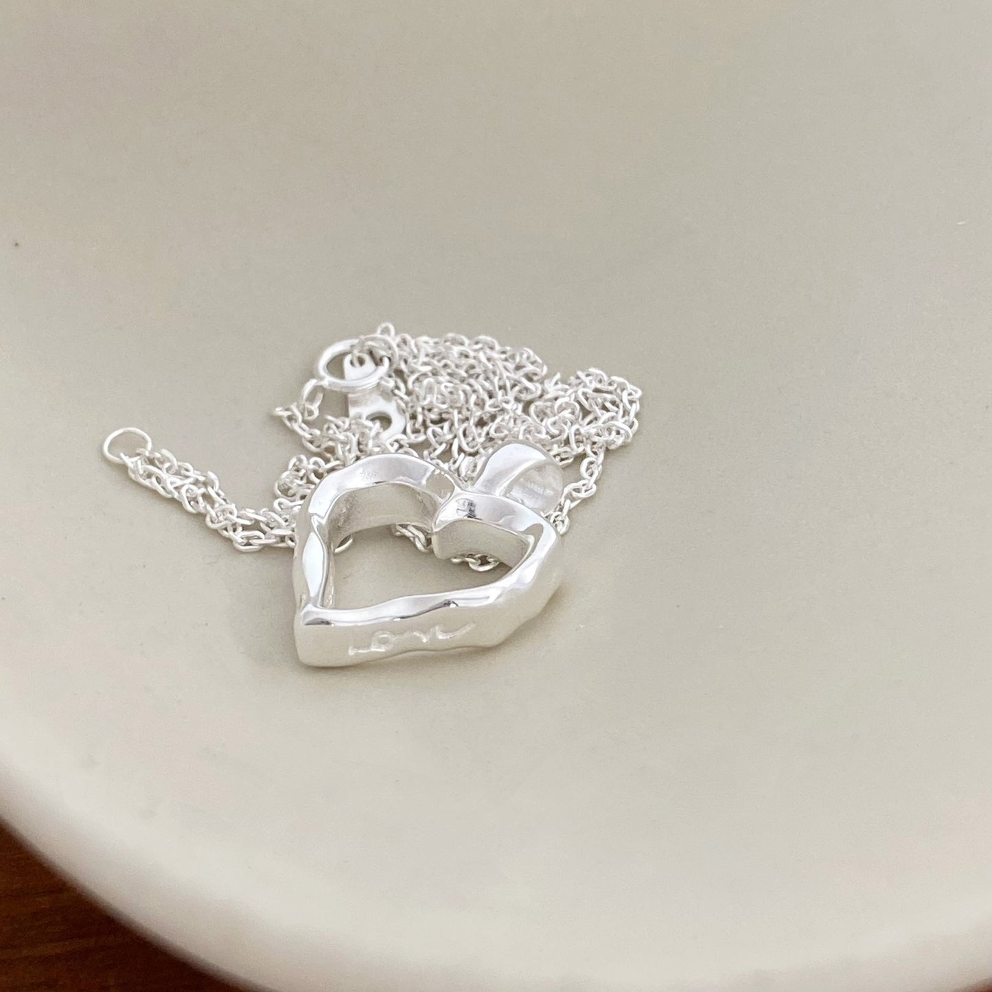 Love Heart 925 Silver Necklace