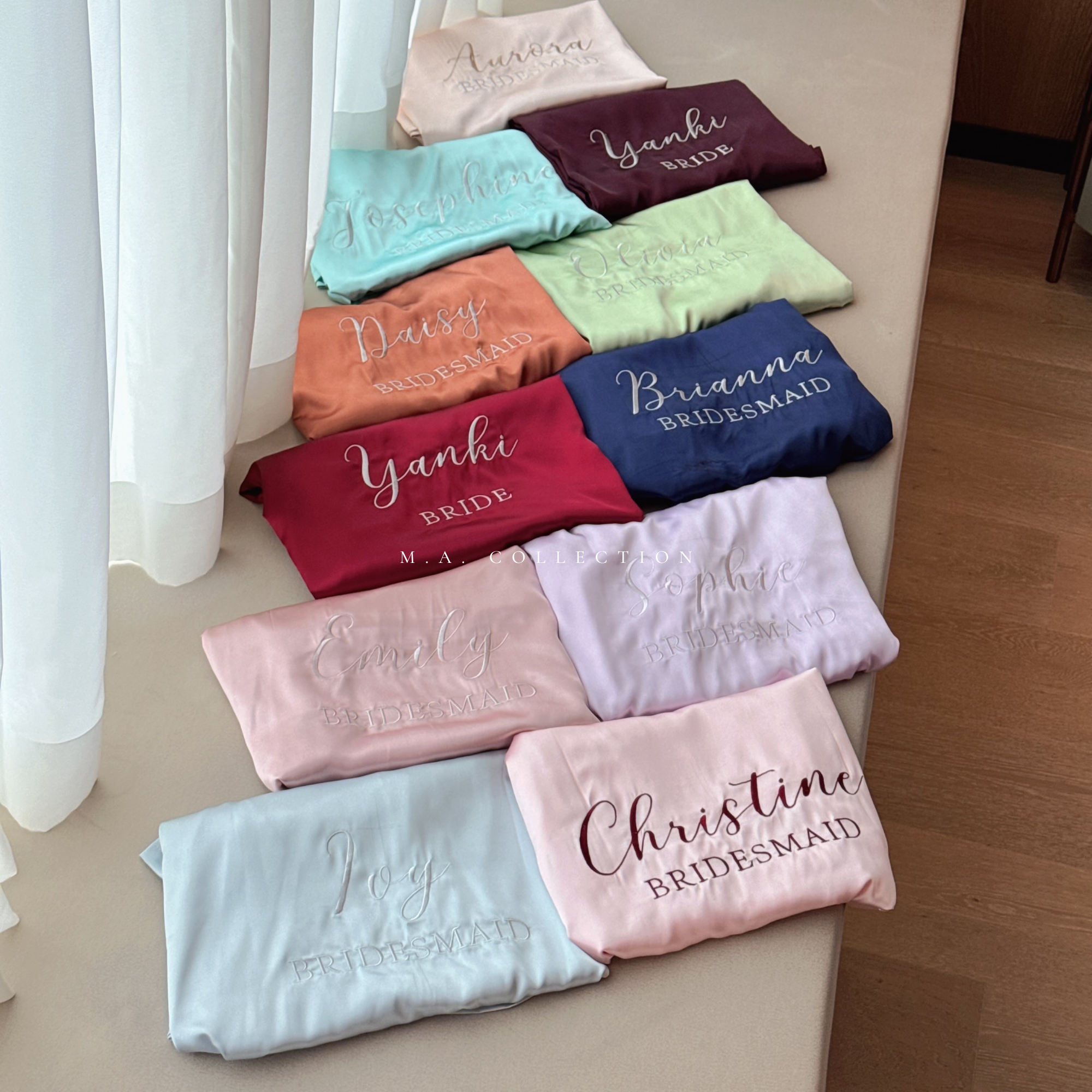 Soft Satin Bridal Robes