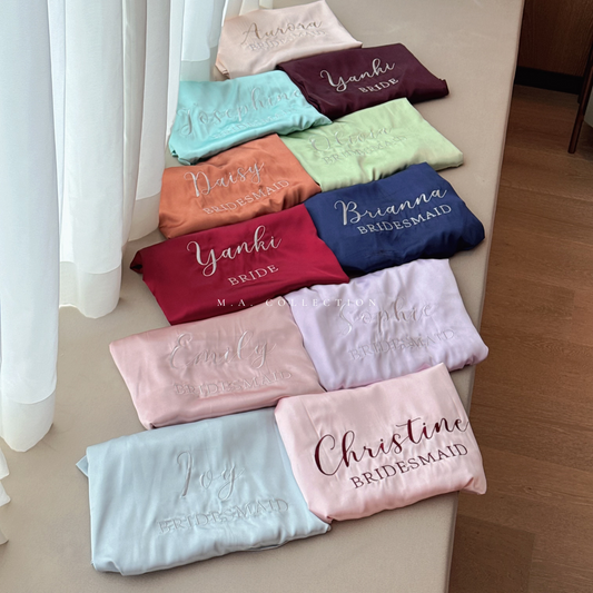 Soft Satin Bridal Robes