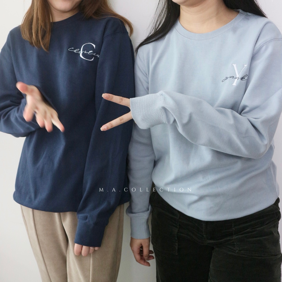 訂製刺繡圓領FRIENDSHIP SWEATER