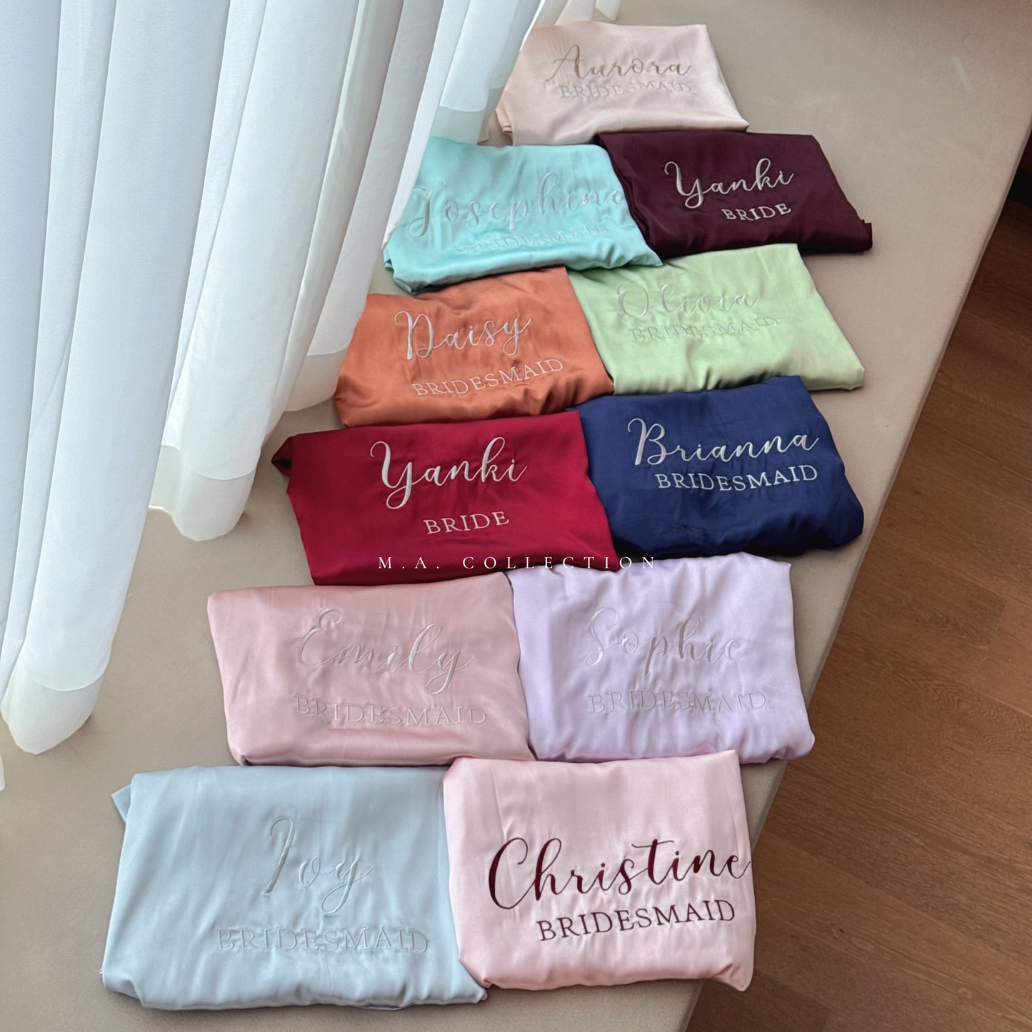 Soft Satin Bridal Robes