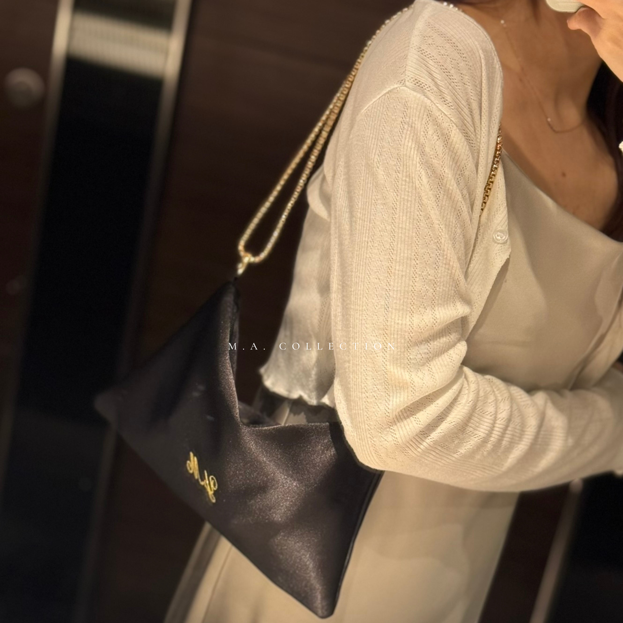 Customized Satin 3 Way Bag