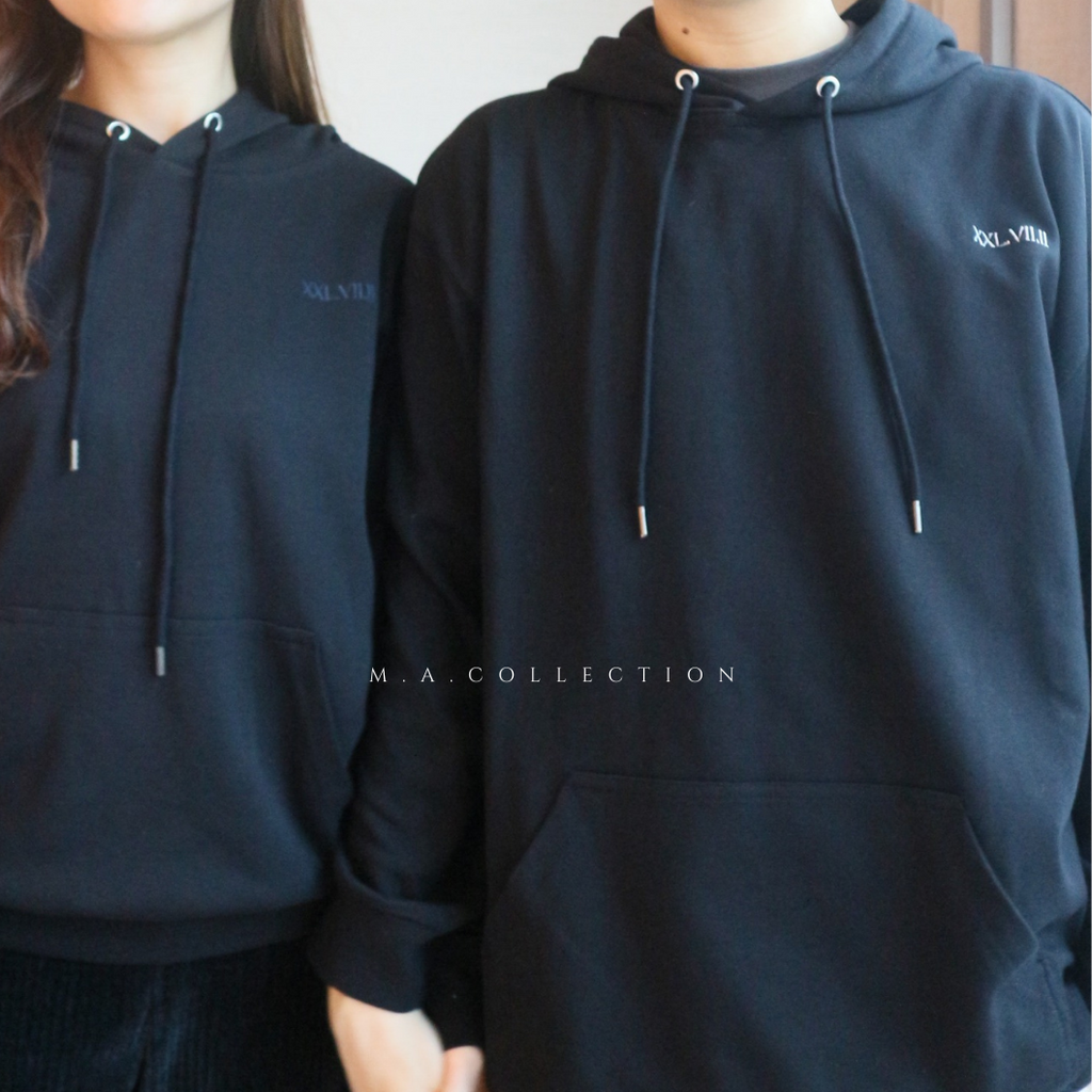 定制刺繡couple hoodies