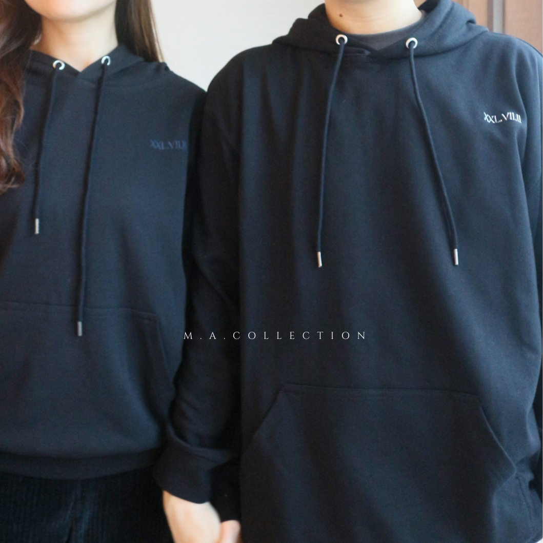 定制刺繡couple hoodies