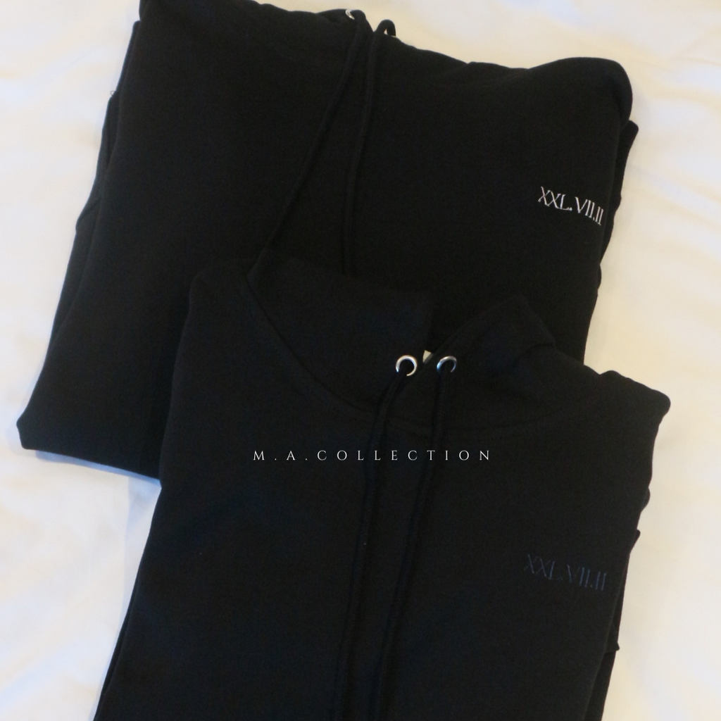 定制刺繡couple hoodies