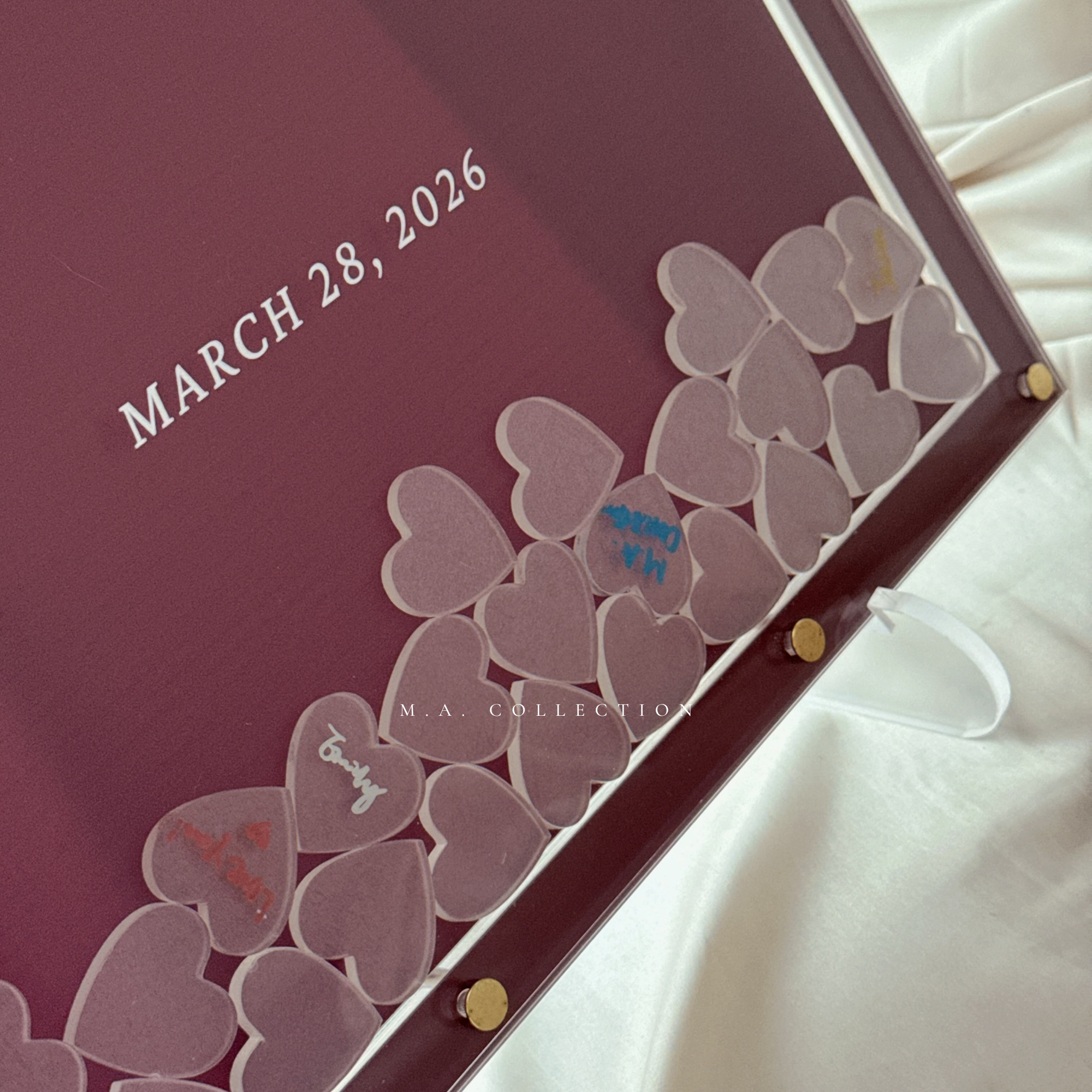 Clear Acrylic Signature Board