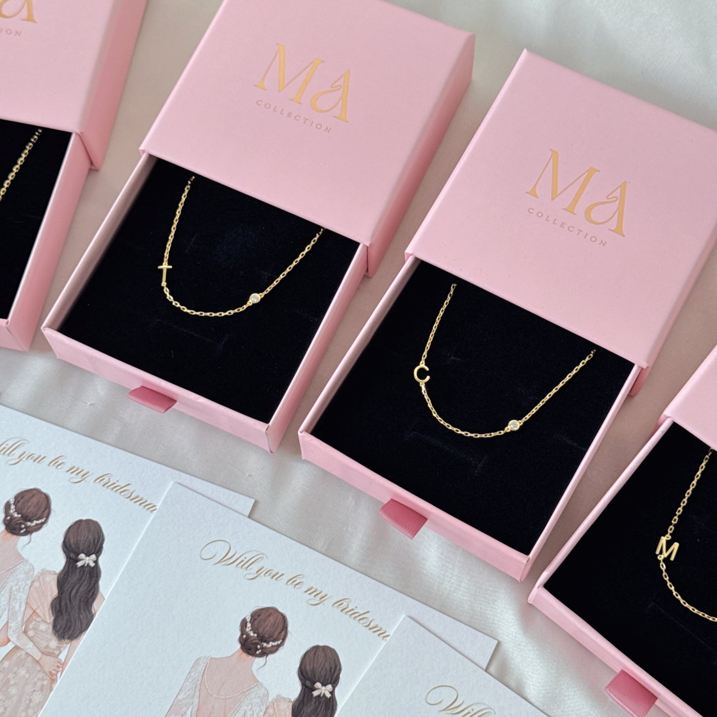 Inital 925 Silver Bubble Necklace