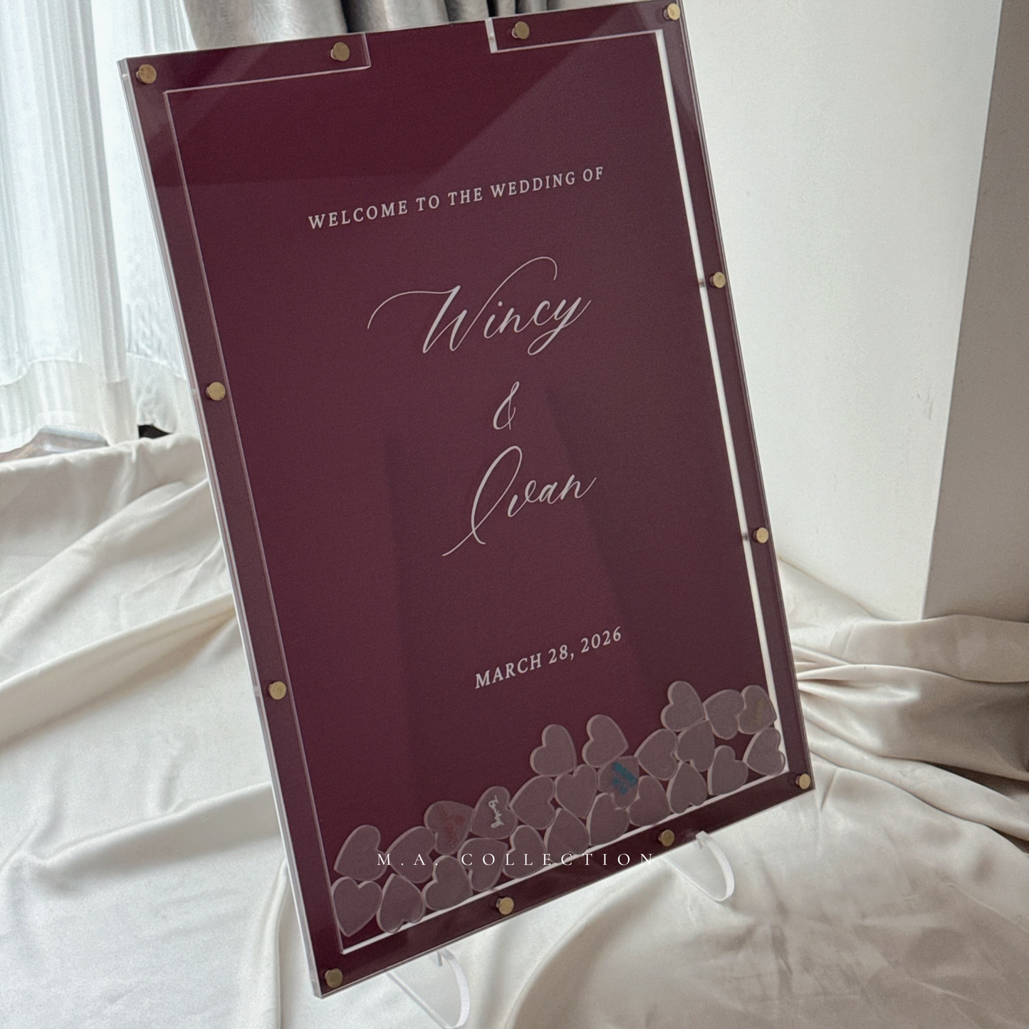 Clear Acrylic Signature Board