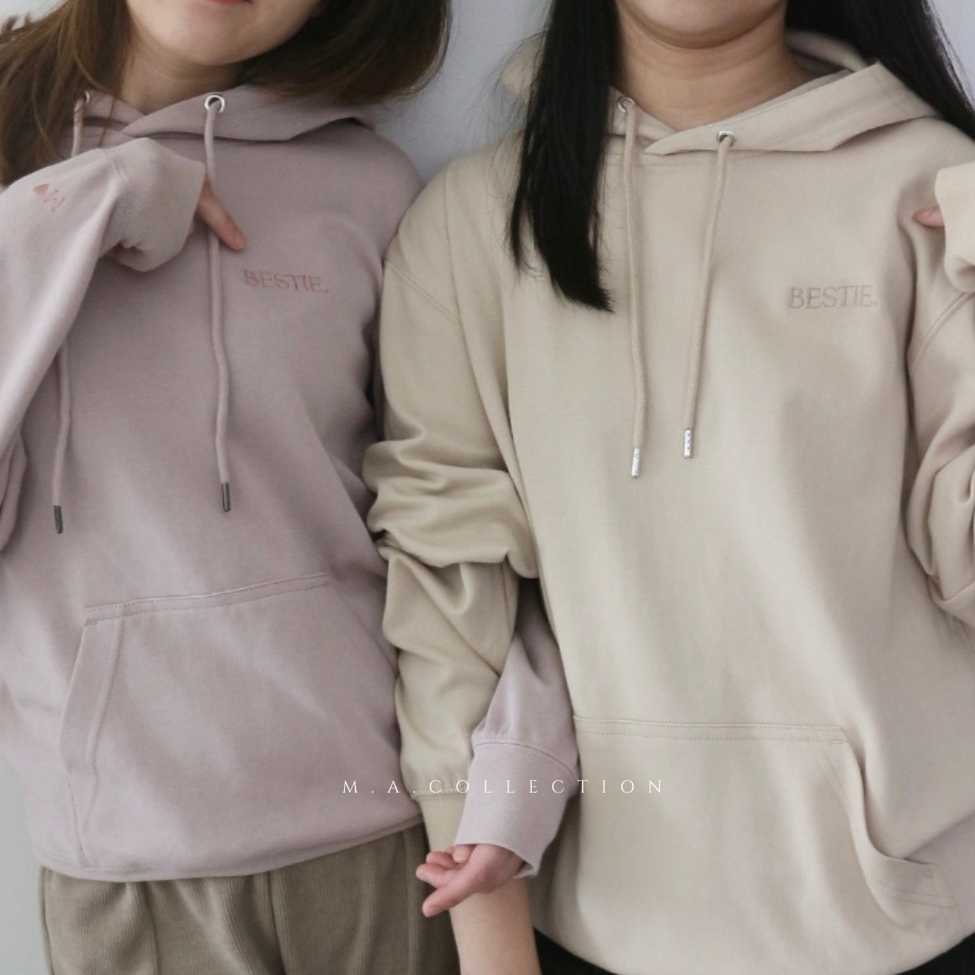 訂製刺繡BESTIES HOODIES