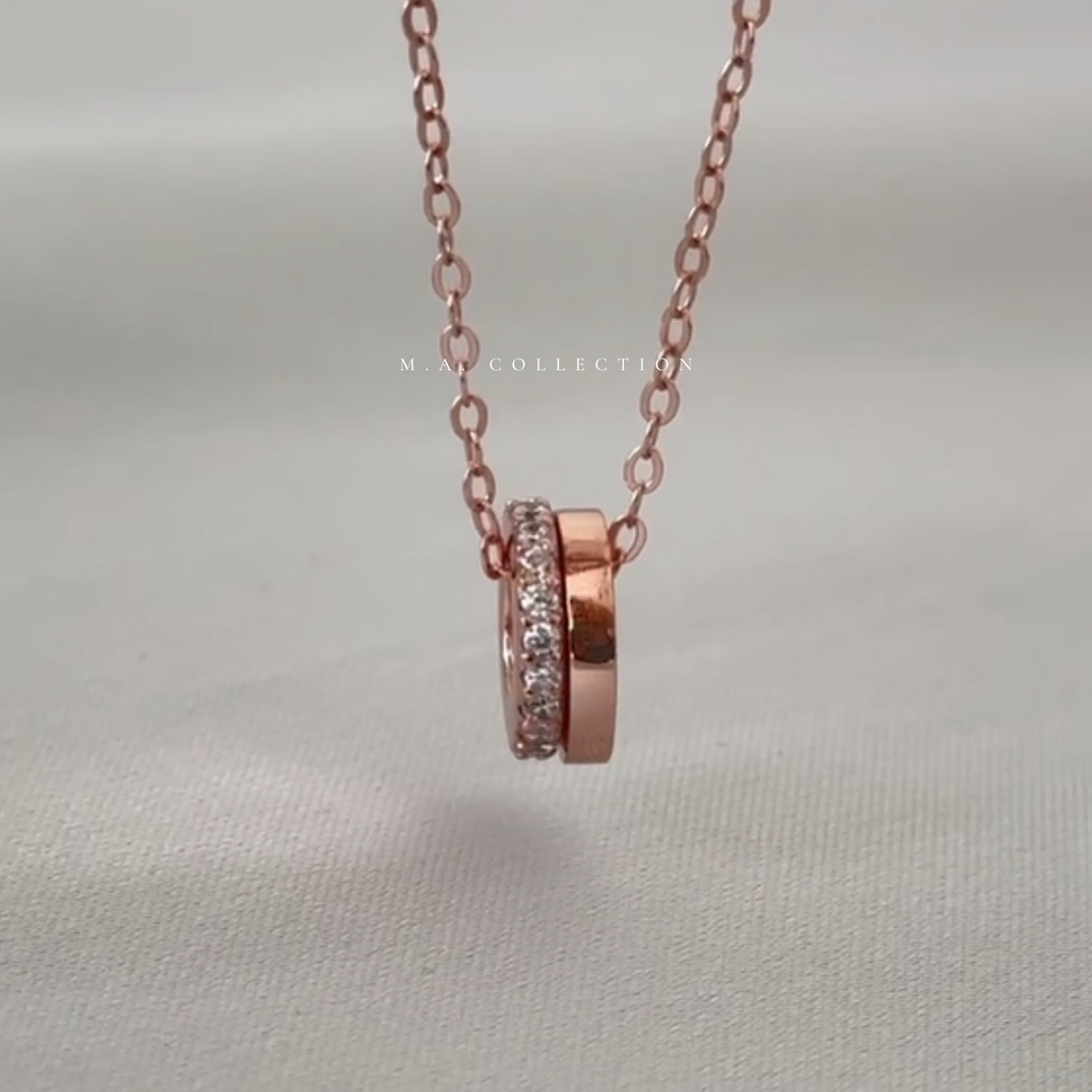 Customized Engraving Rings Necklace