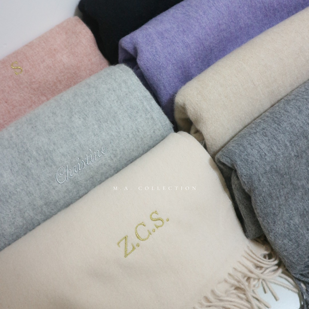 100%羊毛定製刺繡披肩
