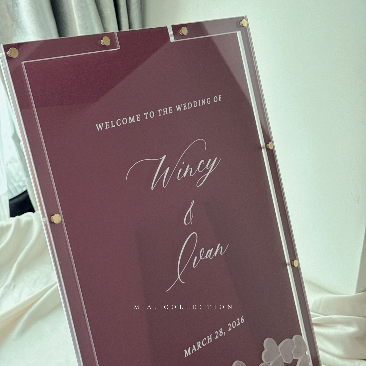 Clear Acrylic Signature Board