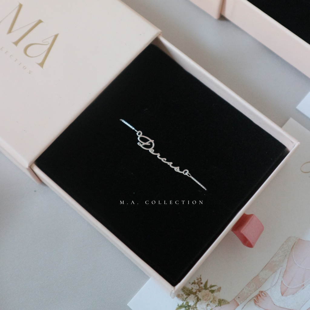 Personalizated Signature Name Necklace 925 Silver
