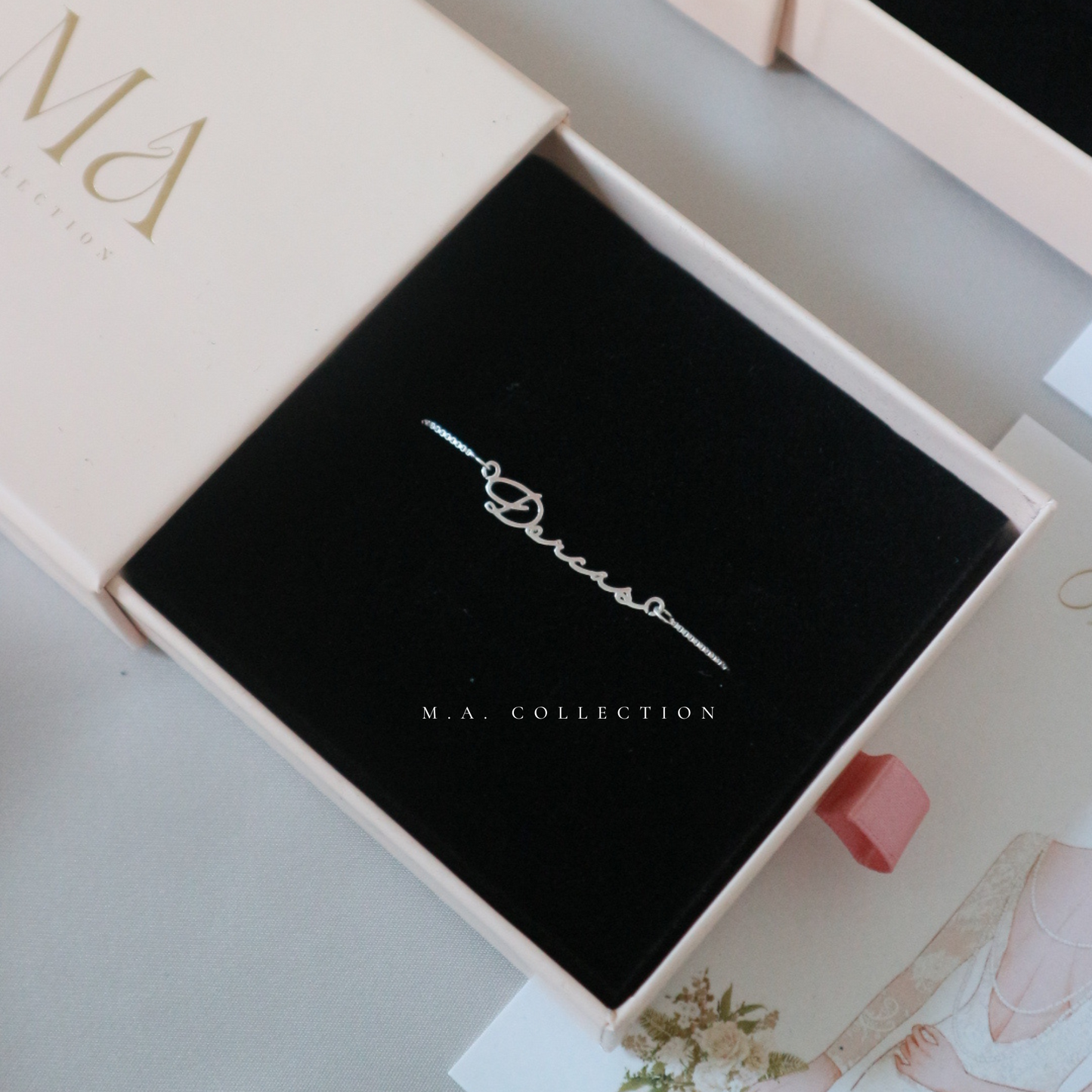 Personalizated Signature Name Necklace 925 Silver