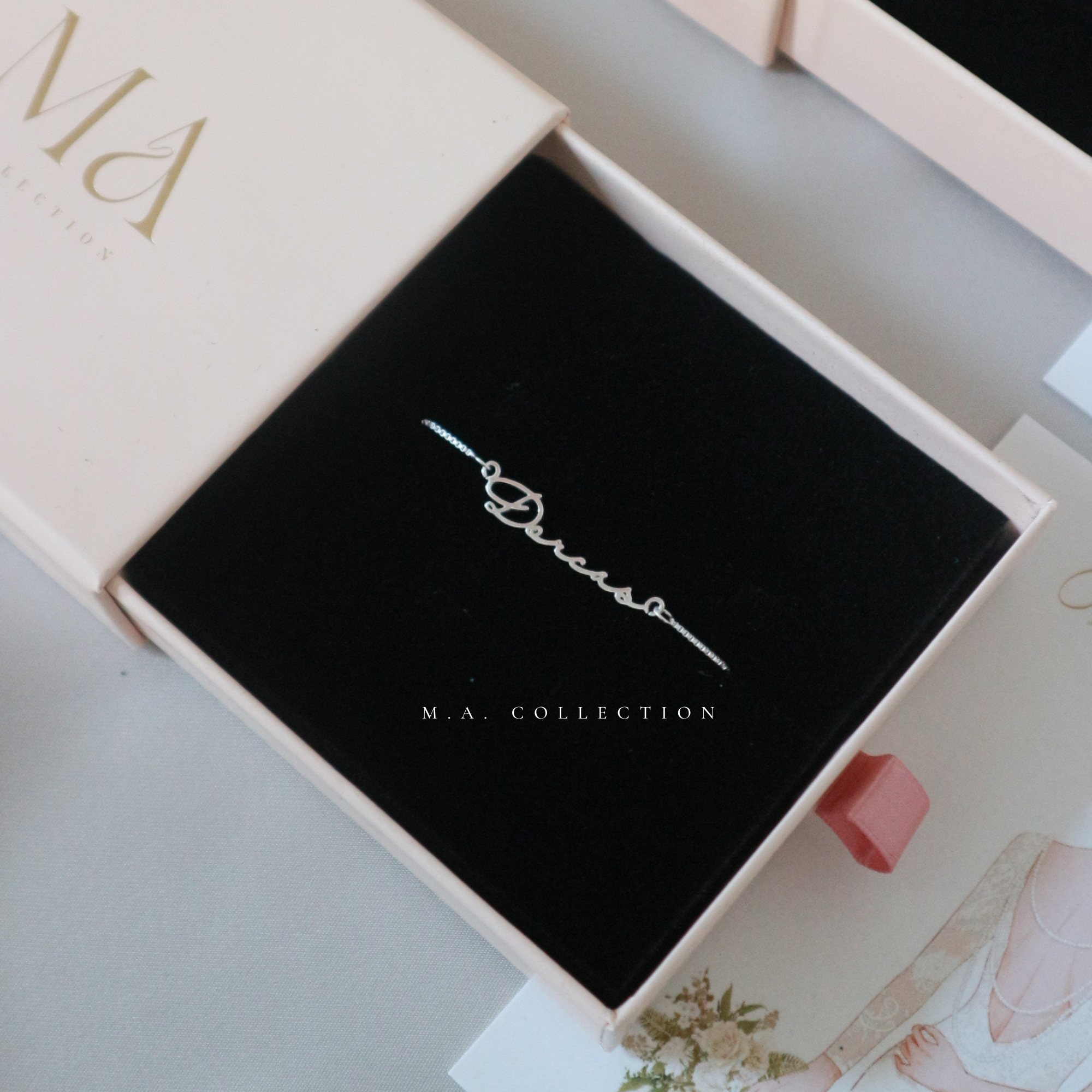 Personalizated Signature Name Necklace 925 Silver