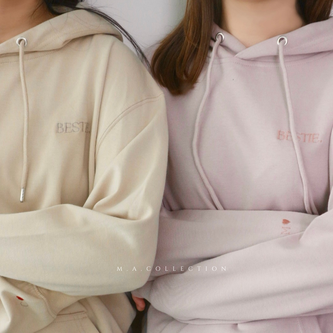 訂製刺繡BESTIES HOODIES