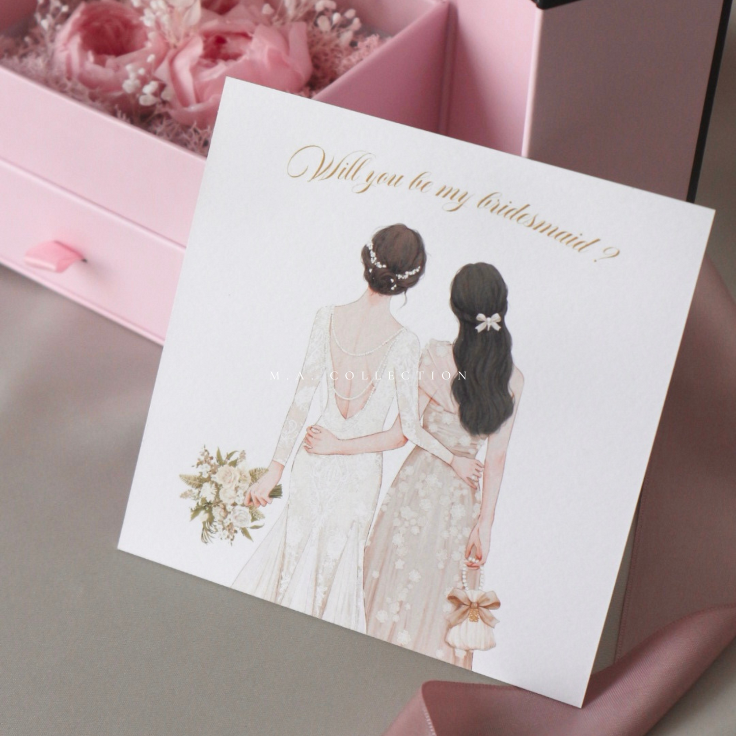 ROMANCE Preserved Flower Bridesmaid Proposal Box Set