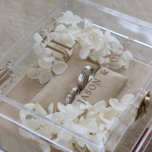 Clear Acrylic Wedding Ring Box