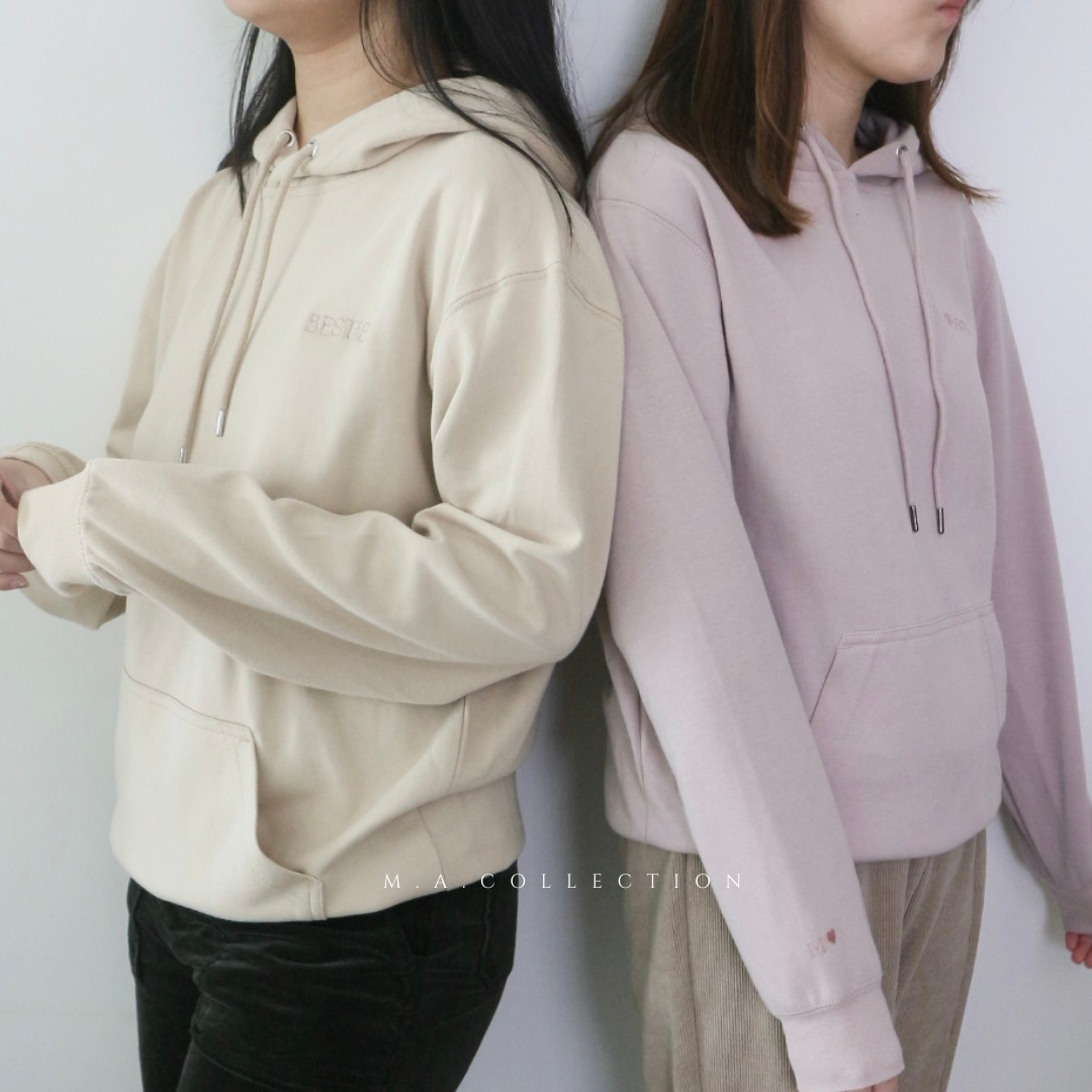 訂製刺繡BESTIES HOODIES