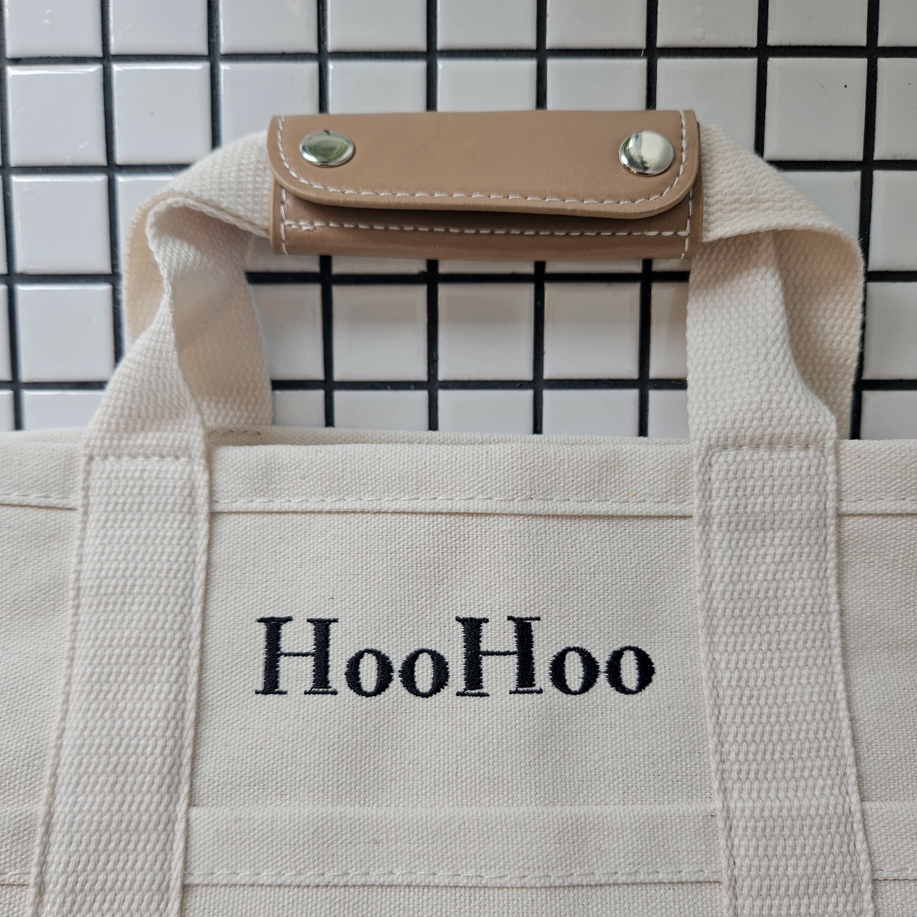 Made in Korea 定制刺繡文字手拎/斜咩袋