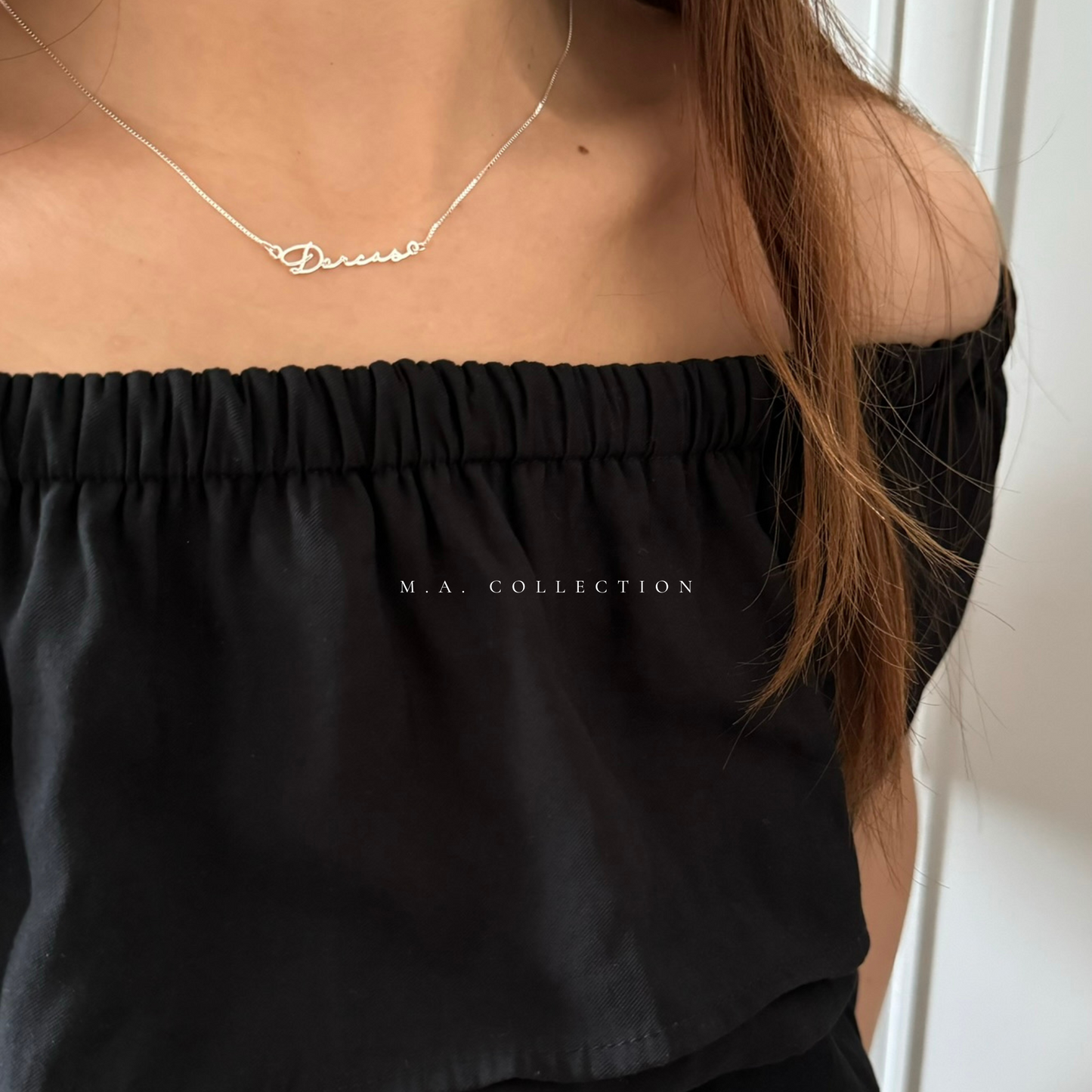 Personalizated Signature Name Necklace 925 Silver
