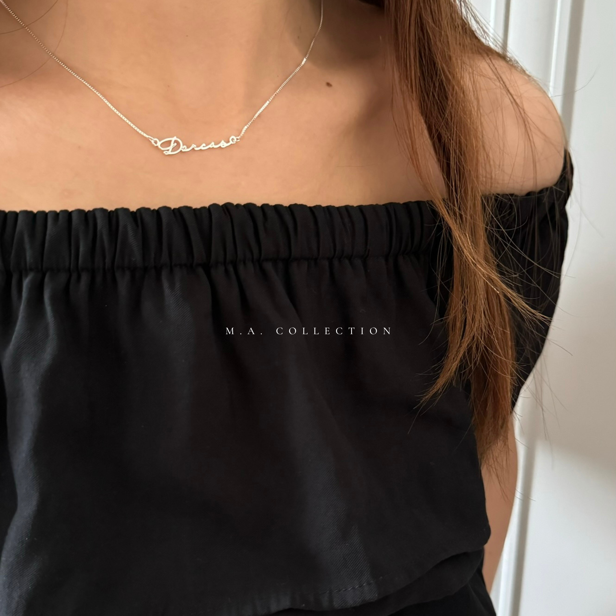 Personalizated Signature Name Necklace 925 Silver
