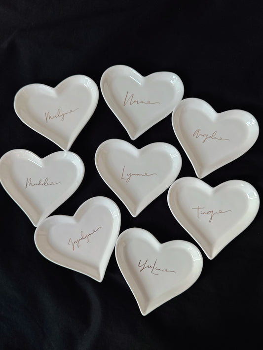Heart Accessories Plate