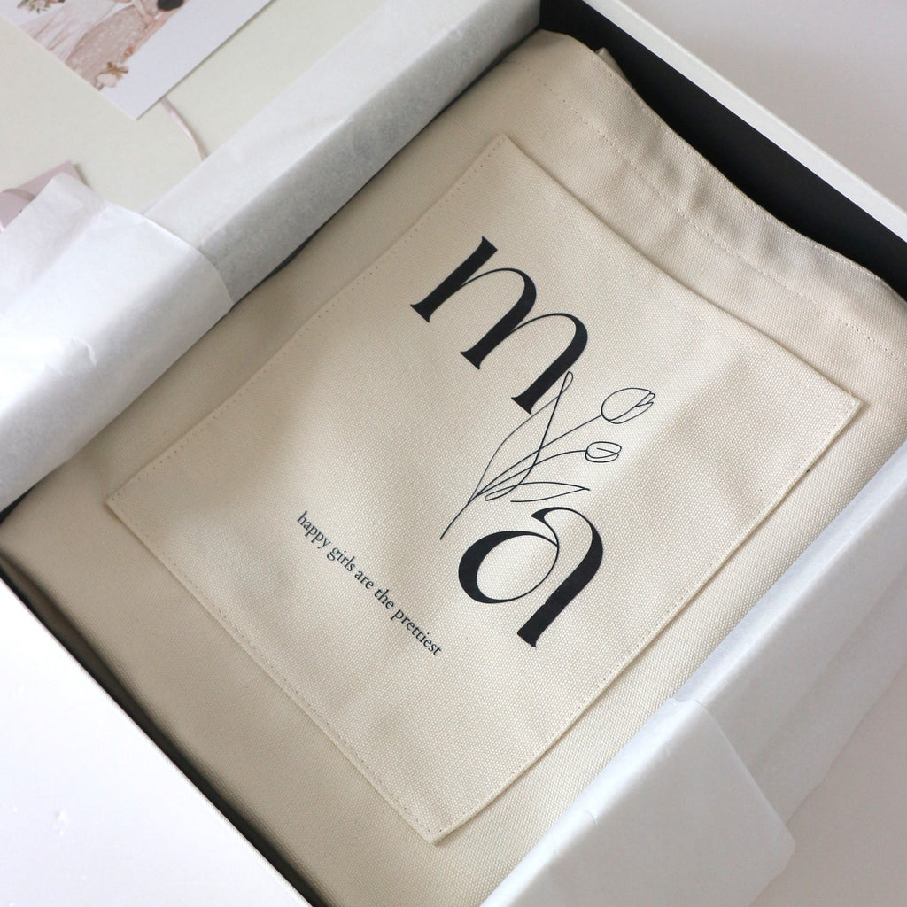 自家設計定制Birth Flowers Tote Bag