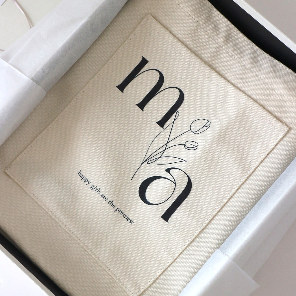 自家設計定制Birth Flowers Tote Bag