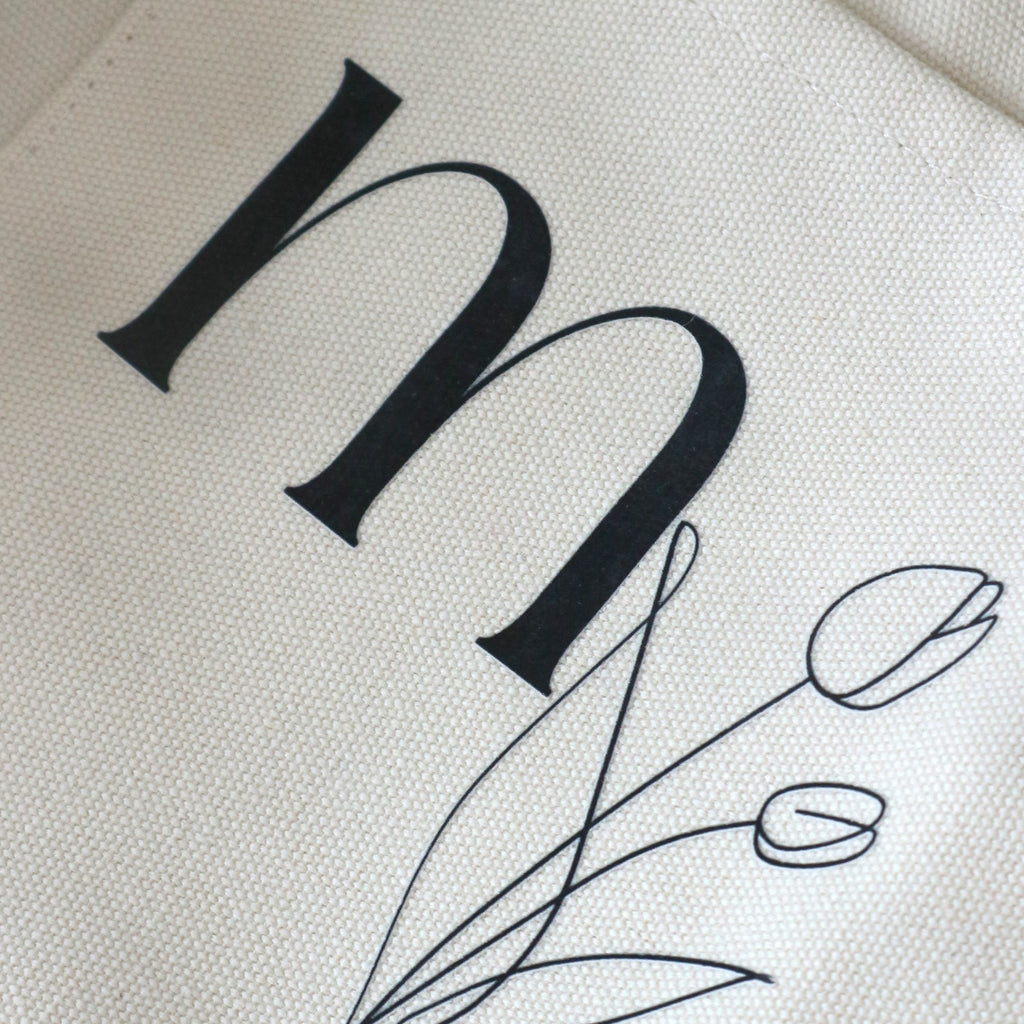 自家設計定制Birth Flowers Tote Bag