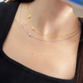 Inital 925 Silver Bubble Necklace