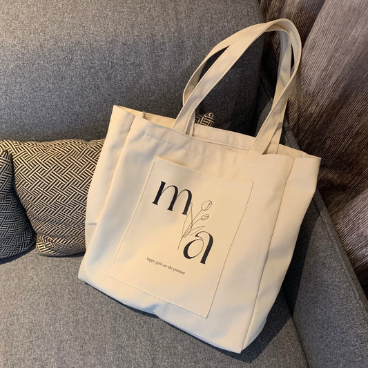 自家設計定制Birth Flowers Tote Bag
