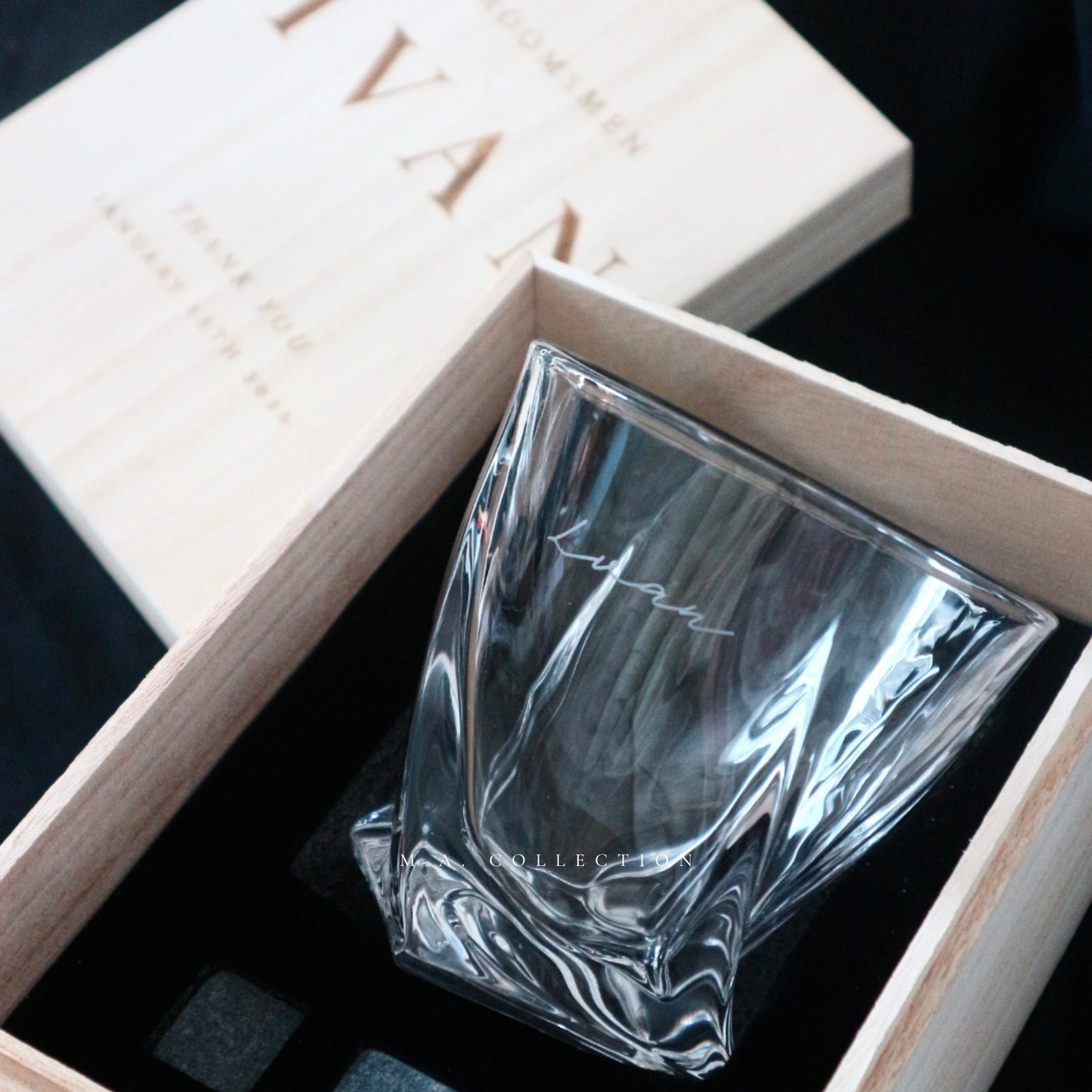 Engraved Glass Set