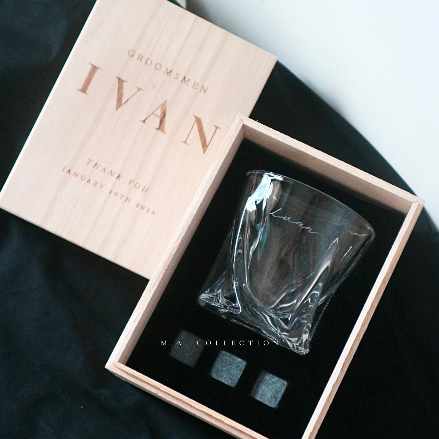 Engraved Glass Set