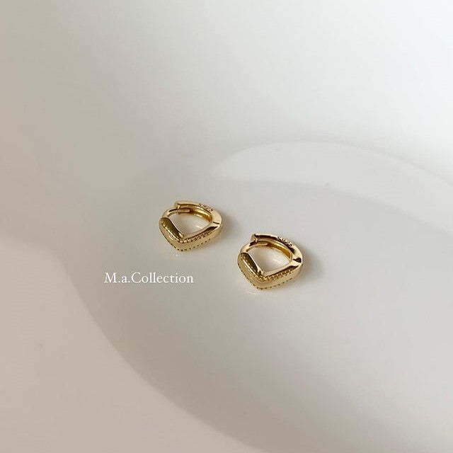 氣質v字925銀耳圈