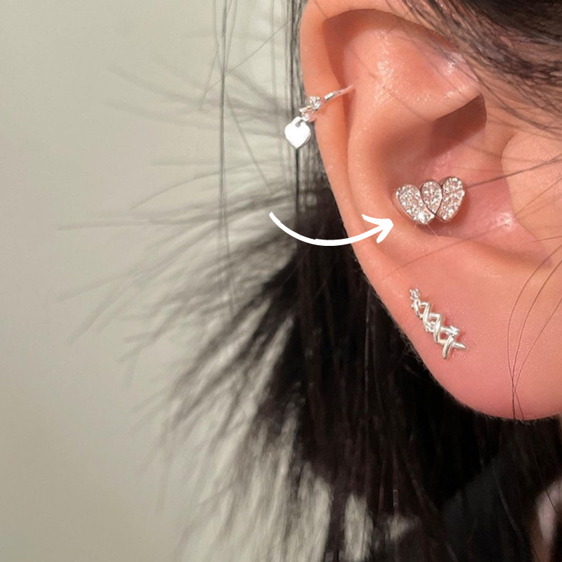 Fine grain series 925 silver earrings