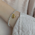 Heart Lock 925 Silver Bracelet