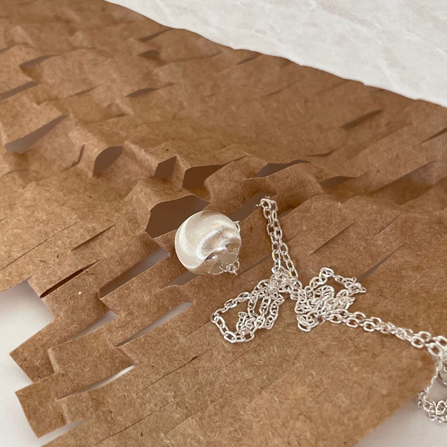 Small Ball 925 Silver Necklace