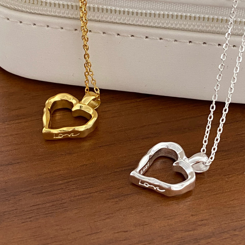 Love Heart 925 Silver Necklace