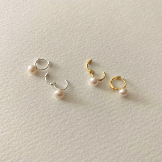 小珍珠925銀耳環