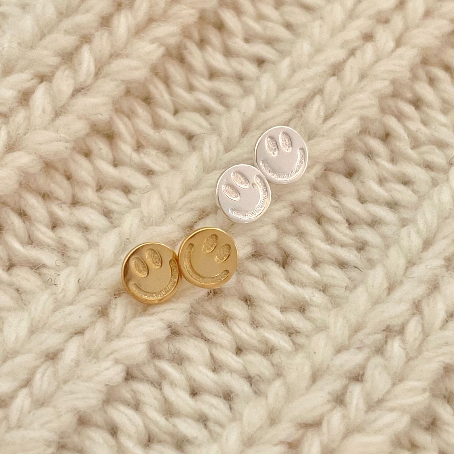 笑臉925銀耳環