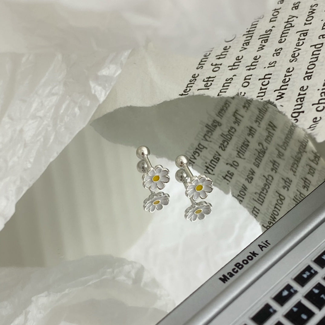 雛菊925銀耳環
