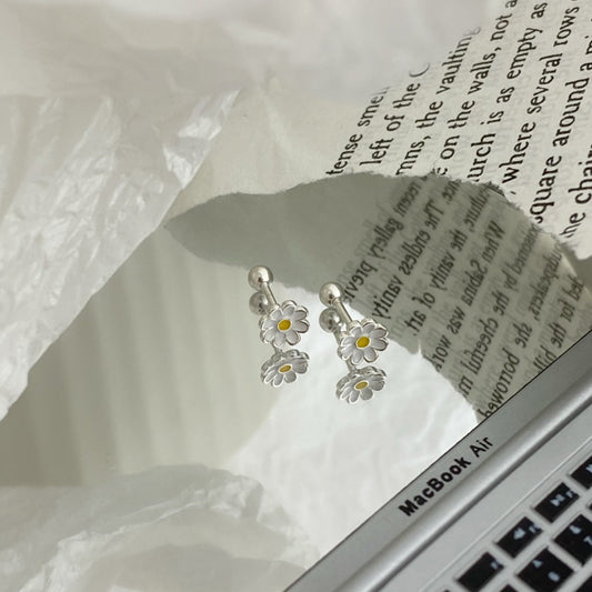 雛菊925銀耳環