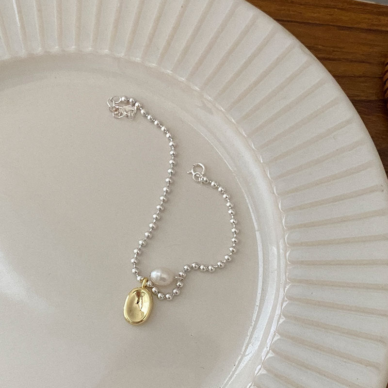 豆豆珍珠925銀手鏈