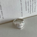 潦草法式Love開口設計925銀戒指