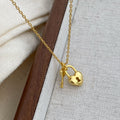 Heart Lock 925 Silver Necklace
